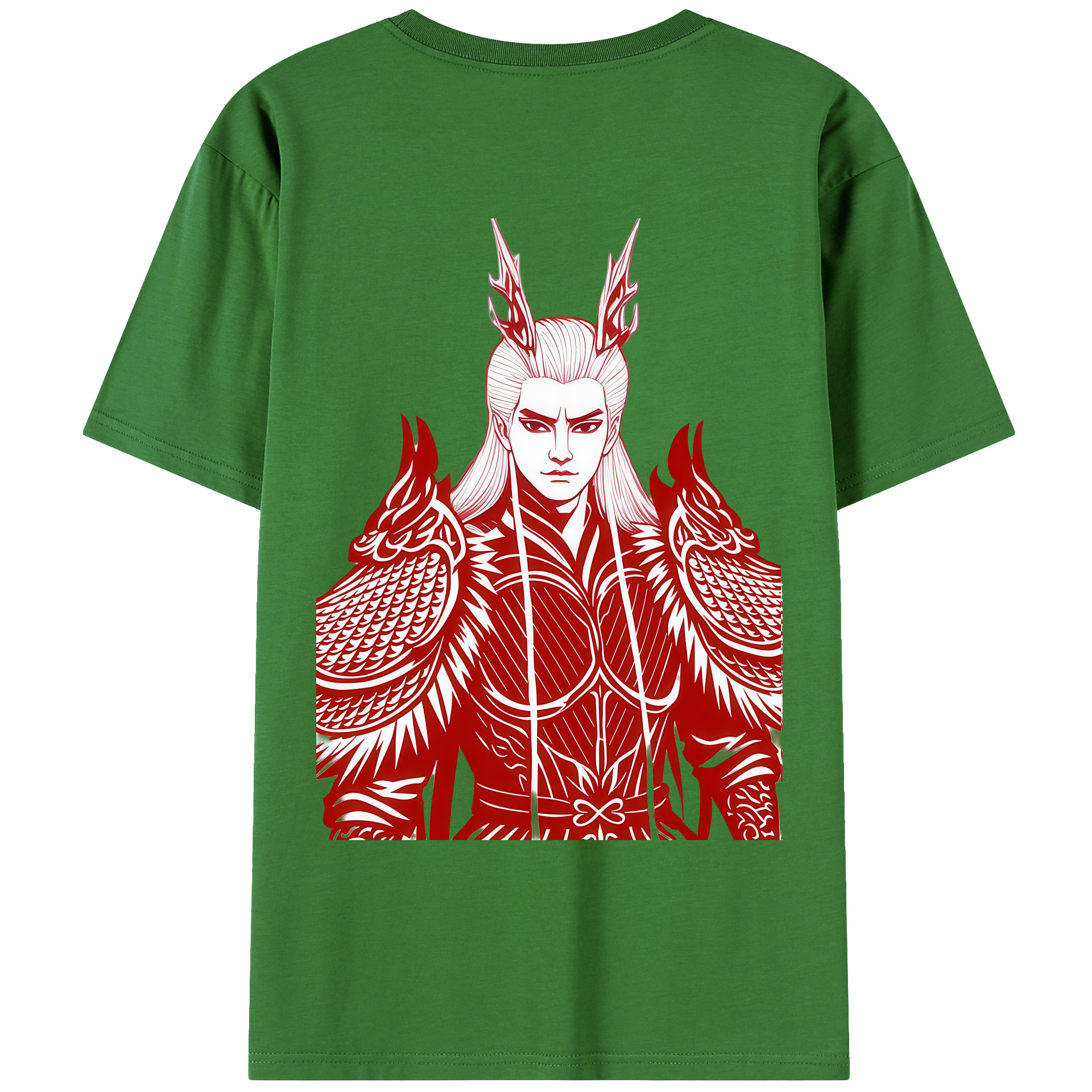 （画像用） Ne Zha 2 ナタ 魔童の大暴れ レディース半袖Tシャツ(バックプリント)